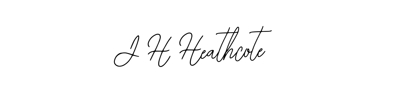 Design your own signature with our free online signature maker. With this signature software, you can create a handwritten (Bearetta-2O07w) signature for name J H Heathcote. J H Heathcote signature style 12 images and pictures png