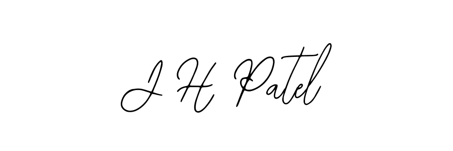 if you are searching for the best signature style for your name J H Patel. so please give up your signature search. here we have designed multiple signature styles  using Bearetta-2O07w. J H Patel signature style 12 images and pictures png