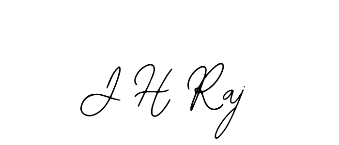 Use a signature maker to create a handwritten signature online. With this signature software, you can design (Bearetta-2O07w) your own signature for name J H Raj. J H Raj signature style 12 images and pictures png