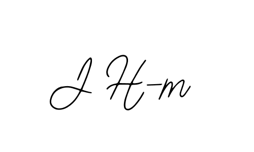 if you are searching for the best signature style for your name J H-m. so please give up your signature search. here we have designed multiple signature styles  using Bearetta-2O07w. J H-m signature style 12 images and pictures png