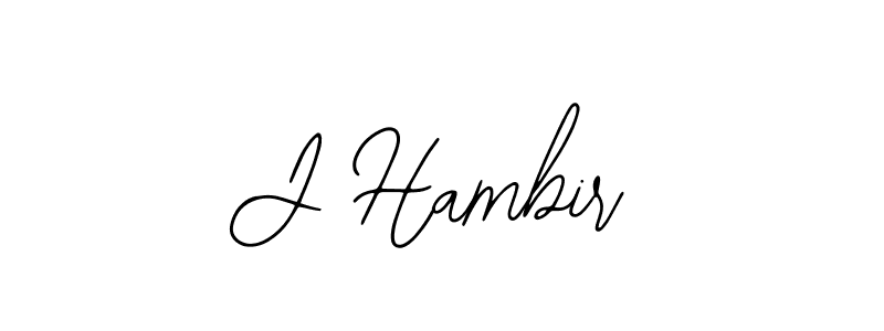 How to make J Hambir signature? Bearetta-2O07w is a professional autograph style. Create handwritten signature for J Hambir name. J Hambir signature style 12 images and pictures png