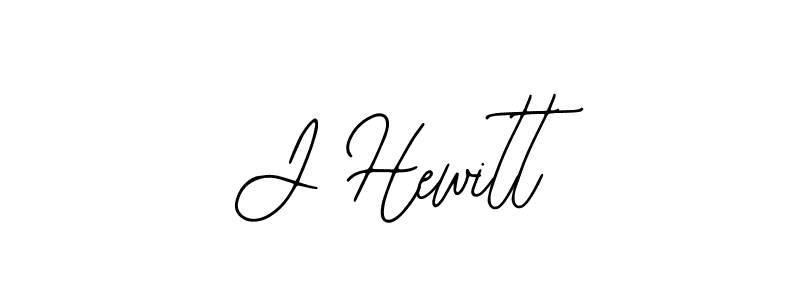 Design your own signature with our free online signature maker. With this signature software, you can create a handwritten (Bearetta-2O07w) signature for name J Hewitt. J Hewitt signature style 12 images and pictures png