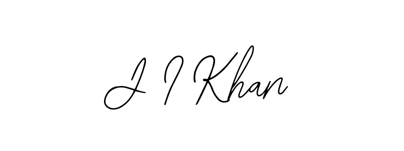 Also You can easily find your signature by using the search form. We will create J I Khan name handwritten signature images for you free of cost using Bearetta-2O07w sign style. J I Khan signature style 12 images and pictures png