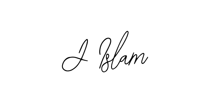 Make a beautiful signature design for name J Islam. With this signature (Bearetta-2O07w) style, you can create a handwritten signature for free. J Islam signature style 12 images and pictures png