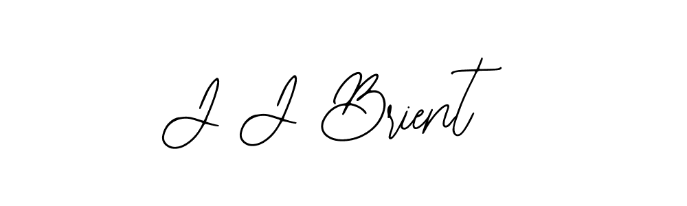 You should practise on your own different ways (Bearetta-2O07w) to write your name (J J Brient) in signature. don't let someone else do it for you. J J Brient signature style 12 images and pictures png