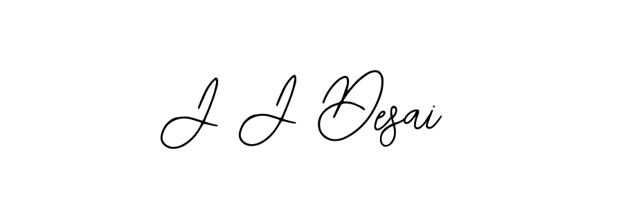 J J Desai stylish signature style. Best Handwritten Sign (Bearetta-2O07w) for my name. Handwritten Signature Collection Ideas for my name J J Desai. J J Desai signature style 12 images and pictures png