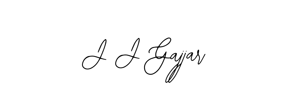 You should practise on your own different ways (Bearetta-2O07w) to write your name (J J Gajjar) in signature. don't let someone else do it for you. J J Gajjar signature style 12 images and pictures png
