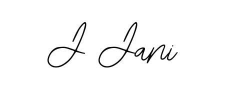 Create your official email sign-off with J Jani name in Bearetta-2O07w style. Crisp, clean, and perfectly legible across all screens. J Jani signature style 12 images and pictures png