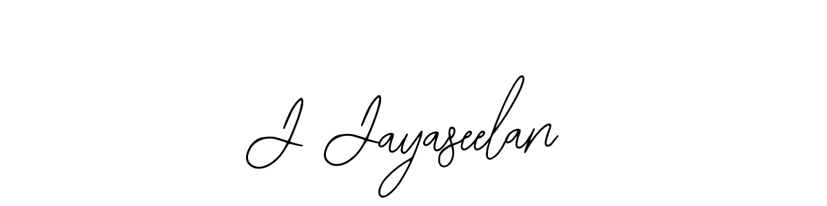 Create a beautiful signature design for name J Jayaseelan. With this signature (Bearetta-2O07w) fonts, you can make a handwritten signature for free. J Jayaseelan signature style 12 images and pictures png