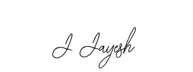 How to make J Jayesh name signature. Use Bearetta-2O07w style for creating short signs online. This is the latest handwritten sign. J Jayesh signature style 12 images and pictures png