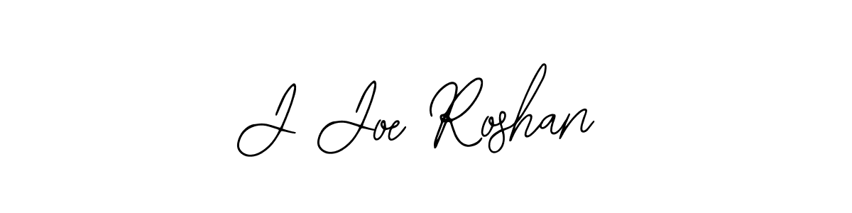 How to make J Joe Roshan name signature. Use Bearetta-2O07w style for creating short signs online. This is the latest handwritten sign. J Joe Roshan signature style 12 images and pictures png