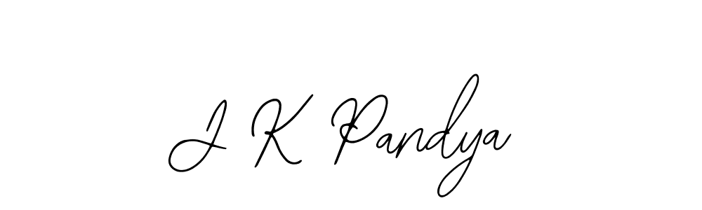 Make a beautiful signature design for name J K Pandya. Use this online signature maker to create a handwritten signature for free. J K Pandya signature style 12 images and pictures png