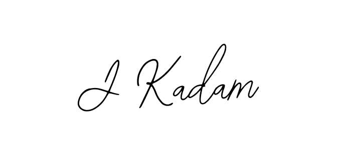 How to make J Kadam signature? Bearetta-2O07w is a professional autograph style. Create handwritten signature for J Kadam name. J Kadam signature style 12 images and pictures png