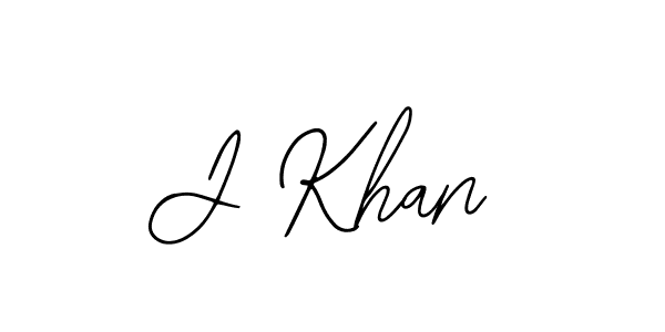 Create a beautiful signature design for name J Khan. With this signature (Bearetta-2O07w) fonts, you can make a handwritten signature for free. J Khan signature style 12 images and pictures png