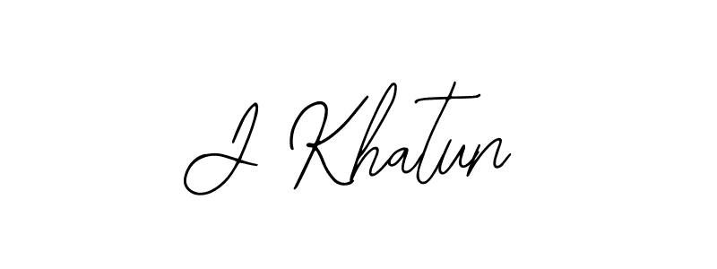 The best way (Bearetta-2O07w) to make a short signature is to pick only two or three words in your name. The name J Khatun include a total of six letters. For converting this name. J Khatun signature style 12 images and pictures png