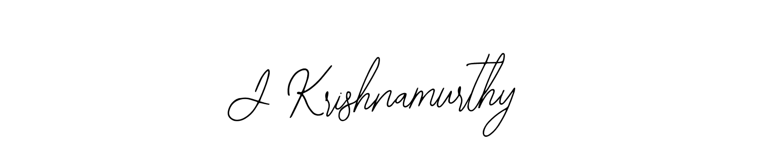 Create a beautiful signature design for name J Krishnamurthy. With this signature (Bearetta-2O07w) fonts, you can make a handwritten signature for free. J Krishnamurthy signature style 12 images and pictures png