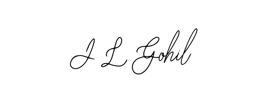 Also You can easily find your signature by using the search form. We will create J L Gohil name handwritten signature images for you free of cost using Bearetta-2O07w sign style. J L Gohil signature style 12 images and pictures png
