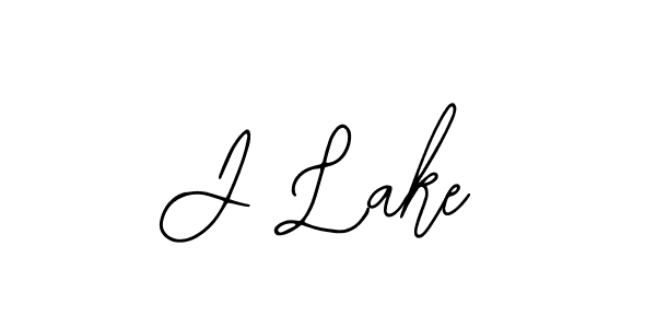 Design your own signature with our free online signature maker. With this signature software, you can create a handwritten (Bearetta-2O07w) signature for name J Lake. J Lake signature style 12 images and pictures png
