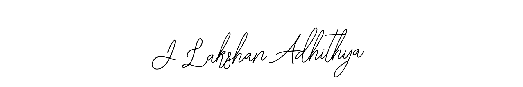 The best way (Bearetta-2O07w) to make a short signature is to pick only two or three words in your name. The name J Lakshan Adhithya include a total of six letters. For converting this name. J Lakshan Adhithya signature style 12 images and pictures png