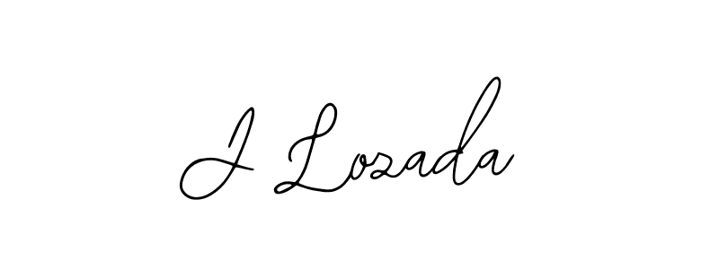 You should practise on your own different ways (Bearetta-2O07w) to write your name (J Lozada) in signature. don't let someone else do it for you. J Lozada signature style 12 images and pictures png