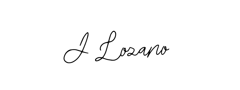 Make a beautiful signature design for name J Lozano. With this signature (Bearetta-2O07w) style, you can create a handwritten signature for free. J Lozano signature style 12 images and pictures png