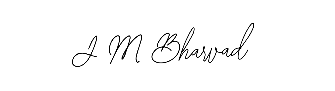 How to Draw J M Bharvad signature style? Bearetta-2O07w is a latest design signature styles for name J M Bharvad. J M Bharvad signature style 12 images and pictures png