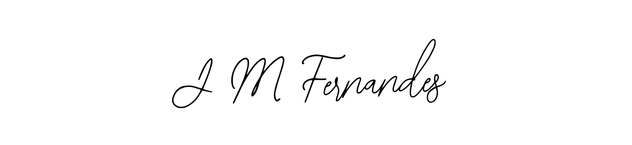 Design your own signature with our free online signature maker. With this signature software, you can create a handwritten (Bearetta-2O07w) signature for name J M Fernandes. J M Fernandes signature style 12 images and pictures png