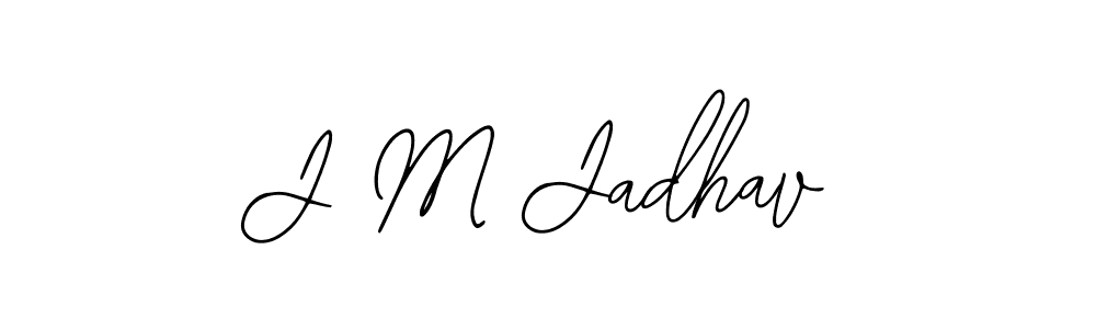 The best way (Bearetta-2O07w) to make a short signature is to pick only two or three words in your name. The name J M Jadhav include a total of six letters. For converting this name. J M Jadhav signature style 12 images and pictures png