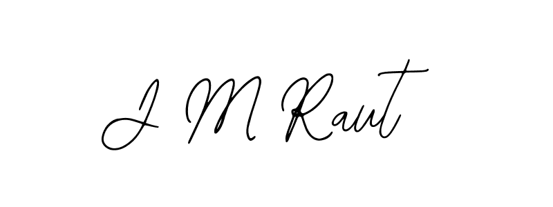 if you are searching for the best signature style for your name J M Raut. so please give up your signature search. here we have designed multiple signature styles  using Bearetta-2O07w. J M Raut signature style 12 images and pictures png