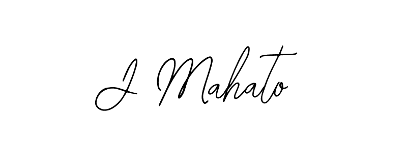 Use a signature maker to create a handwritten signature online. With this signature software, you can design (Bearetta-2O07w) your own signature for name J Mahato. J Mahato signature style 12 images and pictures png