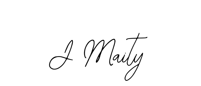 How to make J Maity name signature. Use Bearetta-2O07w style for creating short signs online. This is the latest handwritten sign. J Maity signature style 12 images and pictures png