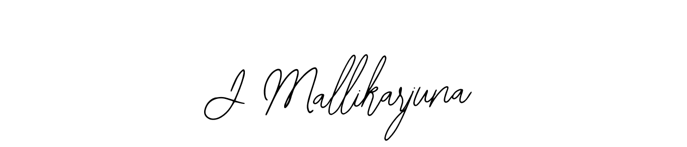 How to make J Mallikarjuna name signature. Use Bearetta-2O07w style for creating short signs online. This is the latest handwritten sign. J Mallikarjuna signature style 12 images and pictures png