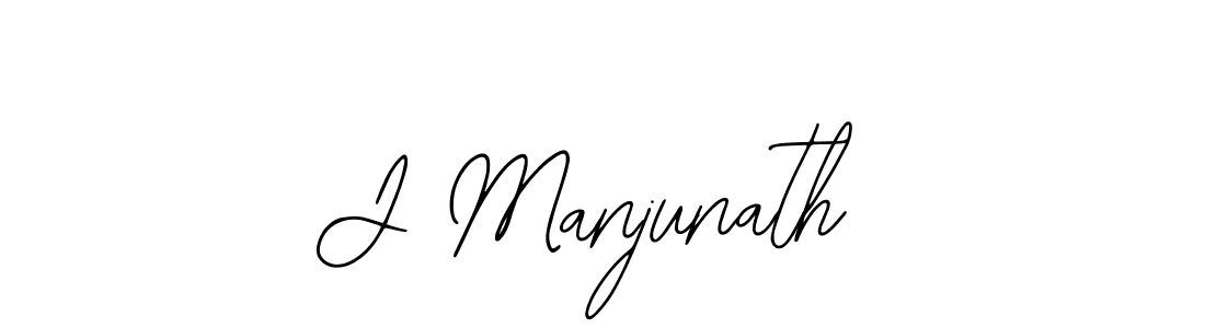 How to make J Manjunath name signature. Use Bearetta-2O07w style for creating short signs online. This is the latest handwritten sign. J Manjunath signature style 12 images and pictures png