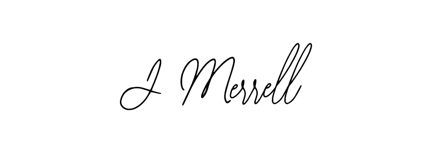 You should practise on your own different ways (Bearetta-2O07w) to write your name (J Merrell) in signature. don't let someone else do it for you. J Merrell signature style 12 images and pictures png