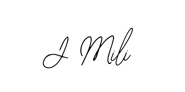 Similarly Bearetta-2O07w is the best handwritten signature design. Signature creator online .You can use it as an online autograph creator for name J Mili. J Mili signature style 12 images and pictures png