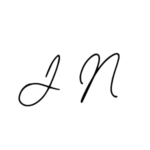 The best way (Bearetta-2O07w) to make a short signature is to pick only two or three words in your name. The name J N include a total of six letters. For converting this name. J N signature style 12 images and pictures png