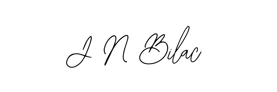 You should practise on your own different ways (Bearetta-2O07w) to write your name (J N Bilac) in signature. don't let someone else do it for you. J N Bilac signature style 12 images and pictures png