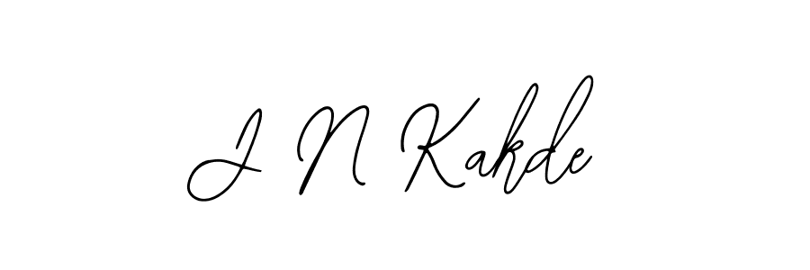 if you are searching for the best signature style for your name J N Kakde. so please give up your signature search. here we have designed multiple signature styles  using Bearetta-2O07w. J N Kakde signature style 12 images and pictures png