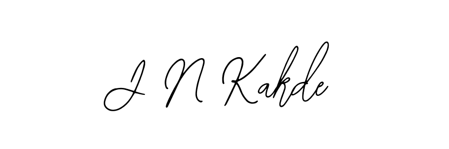 J N Kakde stylish signature style. Best Handwritten Sign (Bearetta-2O07w) for my name. Handwritten Signature Collection Ideas for my name J N Kakde. J N Kakde signature style 12 images and pictures png