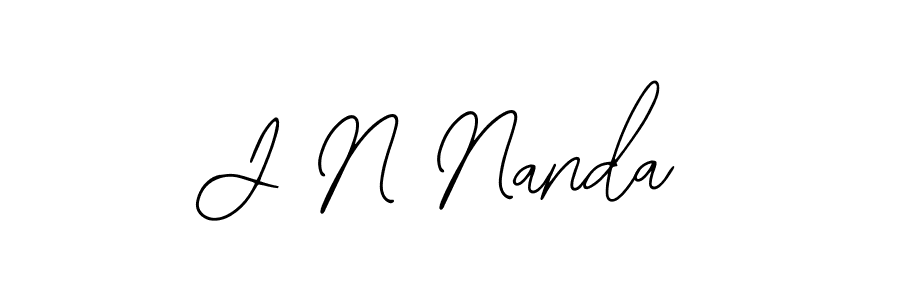 You should practise on your own different ways (Bearetta-2O07w) to write your name (J N Nanda) in signature. don't let someone else do it for you. J N Nanda signature style 12 images and pictures png