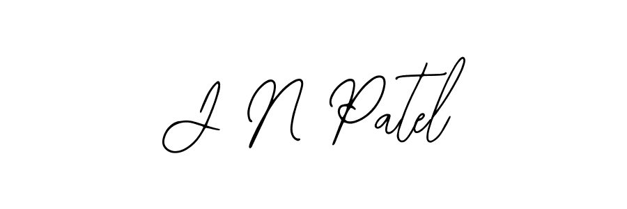 Create a beautiful signature design for name J N Patel. With this signature (Bearetta-2O07w) fonts, you can make a handwritten signature for free. J N Patel signature style 12 images and pictures png