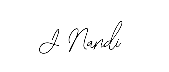 How to make J Nandi signature? Bearetta-2O07w is a professional autograph style. Create handwritten signature for J Nandi name. J Nandi signature style 12 images and pictures png