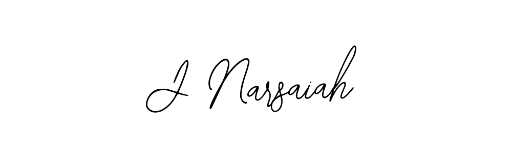 J Narsaiah stylish signature style. Best Handwritten Sign (Bearetta-2O07w) for my name. Handwritten Signature Collection Ideas for my name J Narsaiah. J Narsaiah signature style 12 images and pictures png