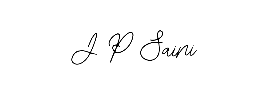 if you are searching for the best signature style for your name J P Saini. so please give up your signature search. here we have designed multiple signature styles  using Bearetta-2O07w. J P Saini signature style 12 images and pictures png