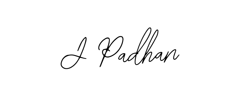 How to make J Padhan name signature. Use Bearetta-2O07w style for creating short signs online. This is the latest handwritten sign. J Padhan signature style 12 images and pictures png