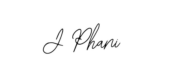 Design your own signature with our free online signature maker. With this signature software, you can create a handwritten (Bearetta-2O07w) signature for name J Phani. J Phani signature style 12 images and pictures png