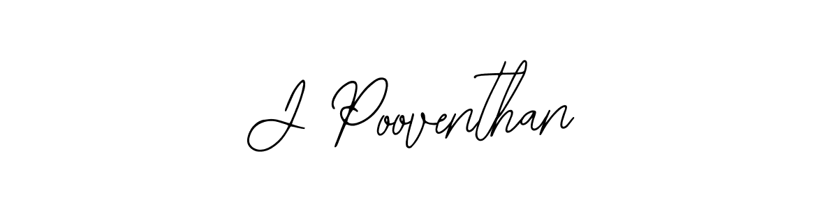 Create a beautiful signature design for name J Pooventhan. With this signature (Bearetta-2O07w) fonts, you can make a handwritten signature for free. J Pooventhan signature style 12 images and pictures png