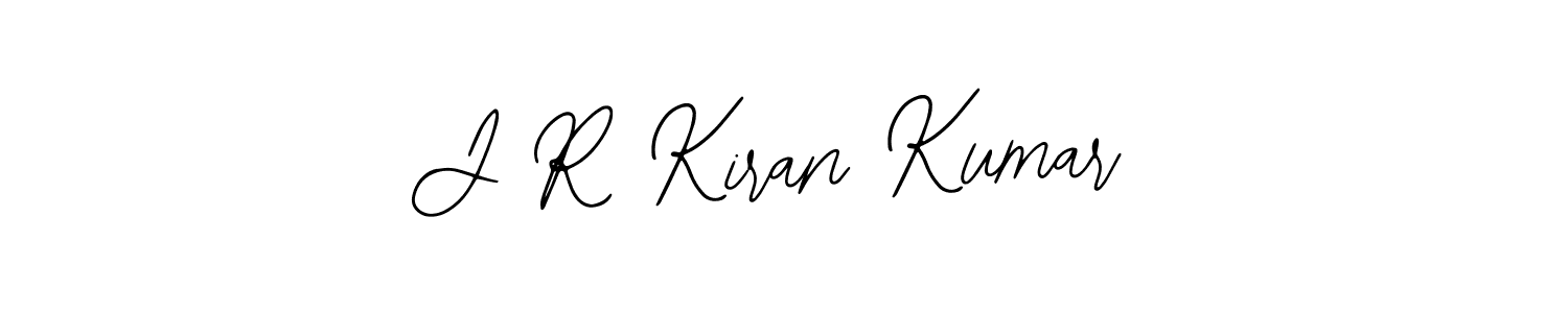 Design your own signature with our free online signature maker. With this signature software, you can create a handwritten (Bearetta-2O07w) signature for name J R Kiran Kumar. J R Kiran Kumar signature style 12 images and pictures png