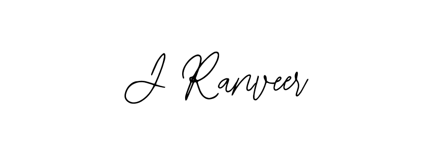 Create a beautiful signature design for name J Ranveer. With this signature (Bearetta-2O07w) fonts, you can make a handwritten signature for free. J Ranveer signature style 12 images and pictures png