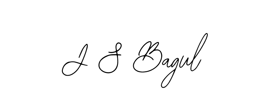 Create a beautiful signature design for name J S Bagul. With this signature (Bearetta-2O07w) fonts, you can make a handwritten signature for free. J S Bagul signature style 12 images and pictures png